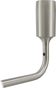 Lampada da parete argentata in metallo senza paralume Santé – UMAGE