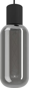 Eglo 901005 - Lampadario a sospensione su cavo MAIONE 3xE27/4W/230V nero/fumé