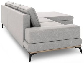 Divano letto angolare grigio chiaro, angolo destro Planet - Windsor &amp; Co Sofas