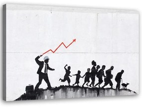 Quadro su tela, Banksy Graffiti di arte di strada