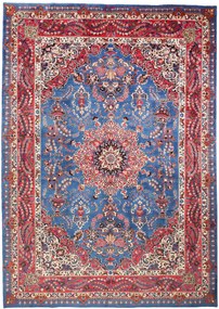 Kashan Tappeto persiano 250x350 Blu (Iran) Annodato A Mano