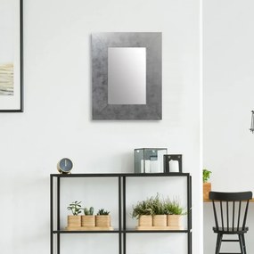 Specchio Osakan rettangolare in legno argento 95 x 135 cm