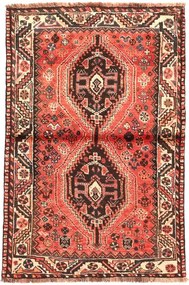 Shiraz Tappeto 150x100 Rosso (Iran) Annodato A Mano