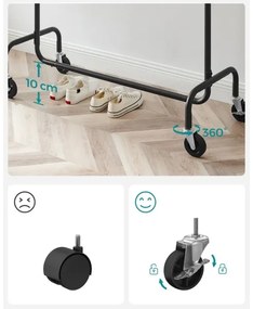 Appendiabiti mobile LINEA, nero