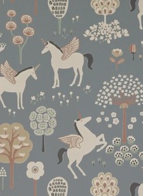Majvillan Carta da parati True Unicorns - Evening Blue