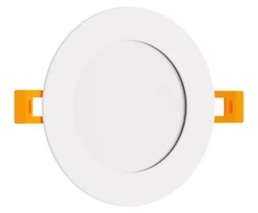 Pannello LED Rotondo 8W, 800lm, no Flickering, Foro Ø106-110mm Colore Bianco Caldo 3.000K