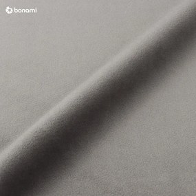 Divano angolare in velluto grigio (angolo destro) Jodie - Micadoni Home