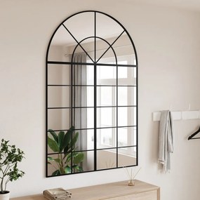 Specchio Da Parete Nero 100x150 Cm Arco İn Ferro /
