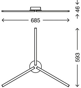 Briloner 3181-039 - Lampadario a plafone LED GO 3xLED/5W/230V