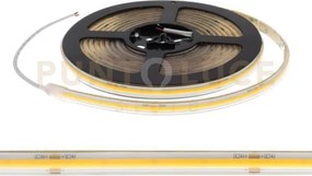 Strip led cob 256led per mt 24v 16w per mt 1200lm 3000k ip67 cri>80...