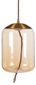 Lampadario Champagne Cristallo Metallo 18 x 18 x 30 cm