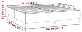 Giroletto Crema 160x200 cm in Similpelle