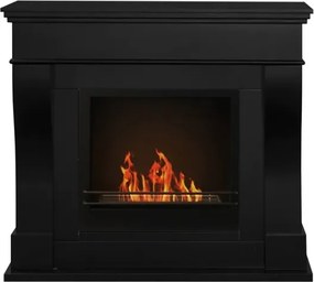 Camino a bioetanolo biocamino da terra WASHINGTON Nero L111 x P43 x H99