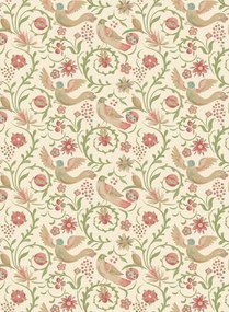 GP & J Baker Carta da parati Royal Court - Pink/ Green