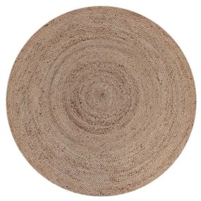Tappeto Natural Rug in fibra di canapa, ⌀ 150 cm - LABEL51