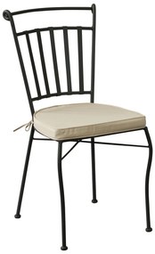 ODETTE - sedia in metallo verniciato a polvere antracite