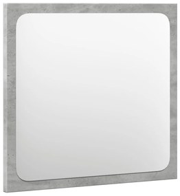 Set mobili da bagno 4 pz grigio cemento in legno multistrato