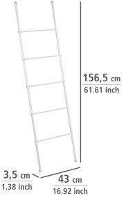 WENKO 22508100 - Portasciugamani VIVA 43x156,5 cm bianco