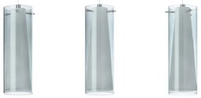 EGLO 90305 - Lampadario sospeso PINTO NERO 3xE27/60W vetro fumé