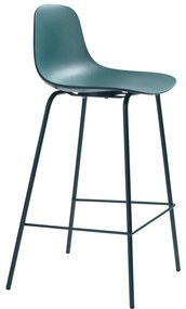 Sgabello da bar color petrolio in plastica (altezza della seduta 67,5 cm) Whitby – Unique Furniture