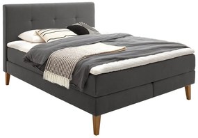 Letto boxspring antracite 180x200 cm Stockholm - Meise Möbel