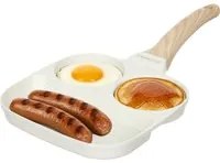 Padella 2 scomparti tondi e grill Mini Mania crema
