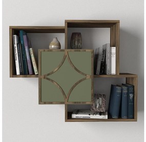 Mensola da parete ARCO 73x79,2 cm marrone/verde