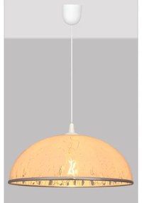 Lampadario su filo CIRCLE 1xE27/15W/230V bianco