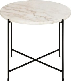 Tavolino rotondo con piano in marmo ø 52 cm Avila – Actona
