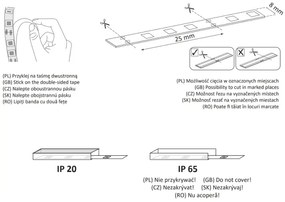Striscia LED 5m LED/36W/12V 4000K