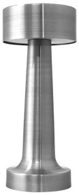 LED Lampada da tavolo touch ricaricabile e dimmerabile LED/3W/5V 2000mAh cromo opaco