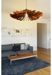 Lampadario a sospensione con filo 1xE27/60W/230V marrone diametro 68 cm