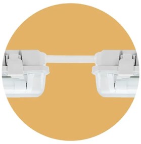 Lampada tecnica fluorescente LIMEA T8 2xG13/10W/230V IP65 1500mm