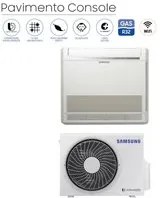 Climatizzatore Condizionatore Samsung Inverter Pavimento Console 9000 Btu AC026RNJDKG/EU R-32 Wi-Fi Optional Classe A++/A+ Con Comando Wireless Incluso - Novit