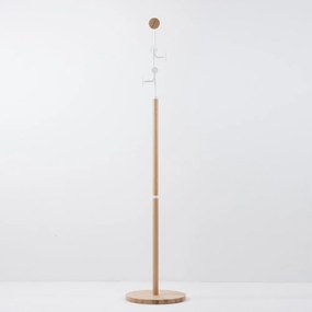 Portapacchi in legno massiccio di quercia con dettagli bianchi Hook - Gazzda