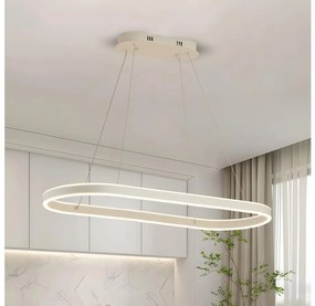 Brilagi - Lampadario LED a sospensione con cavi PONDIE LED/45W/230V 80x30 cm bianco