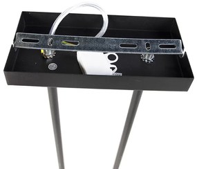 Lampada a sospensione nera senza paralume - Combi 3 Deluxe