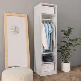 Armadio bianco lucido 50x50x200 cm in truciolato