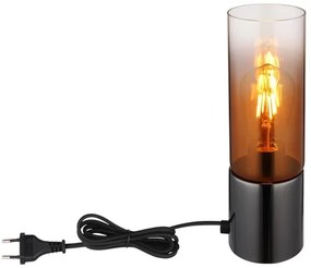 Globo 21000TG - Lampada da tavolo ANNIKA 1xE27/25W/230V diametro 9 cm nero/rame