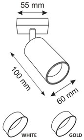 Faretto da parete MARIBEL 1xGU10/10W/230V bianco