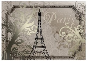 Fotomurale  Vintage Paris  color oro  Colore Beige, Dimensioni e Misure 350x245