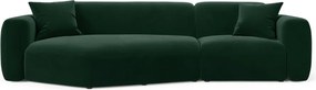 Divano angolare modulare Strino 3 posti in velluto – L308x136 cm
