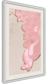 Poster  Pink River  Cornice Quadri Cornice d'oro con passe-partout, Larghezza x Altezza Home decor 20x30