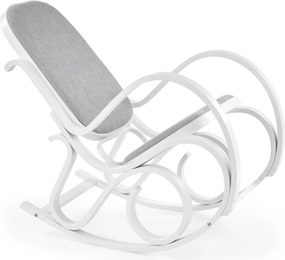 Poltrona a dondolo Max Bis Plus bianco H95 cm