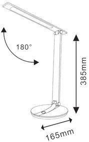 Lampada da tavolo LED dimmerabile touch SERRA LED/8W/230V bianca