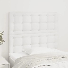 Testiera 2 Pz Bianca 90x5x78/88 Cm İn Similpelle /