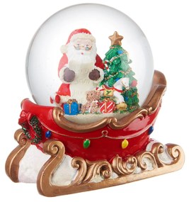 L'ocanera boule de niege Slitta "Santa is here" carillon