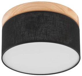 Brilagi - LED Plafoniera BELLADONNA 1xE27/15W/230V nero/pino