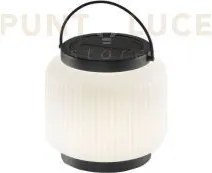 Lumetto led solare ricariabile robin nero 1,2w 3000k 84lm dimmerabi...