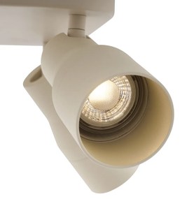 Faretto da soffitto quadrato beige GU10 50 mm 4 luci - Stanley